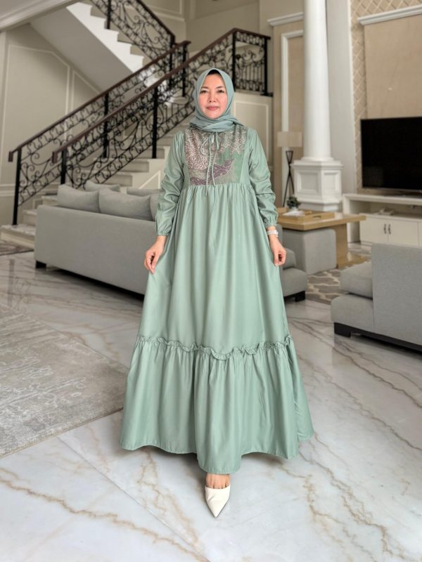 Safira Batik Dress - Gambar 5